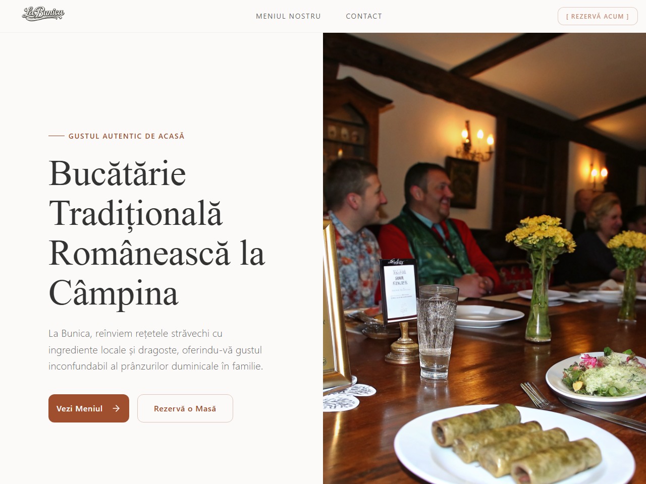La Bunica — previzualizare website